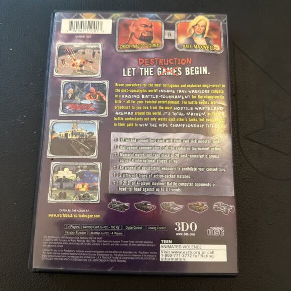 WDL World Destruction League: Thunder Tanks (PlayStation 2 PS2) Tested Complete - Picture 6 of 9